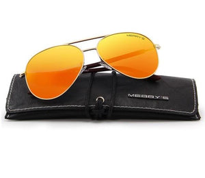 The Sun Fighter Classic Pilot Polarized Sunglasses with100% UV Protection