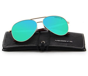 The Sun Fighter Classic Pilot Polarized Sunglasses with100% UV Protection